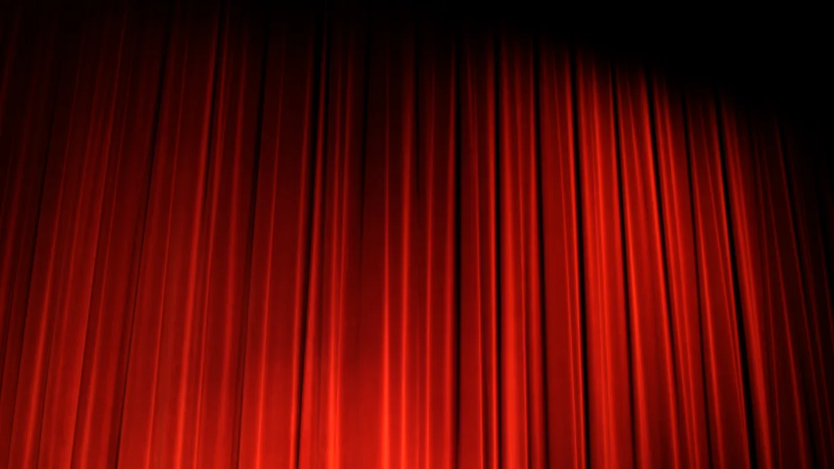 Red theatre curtain