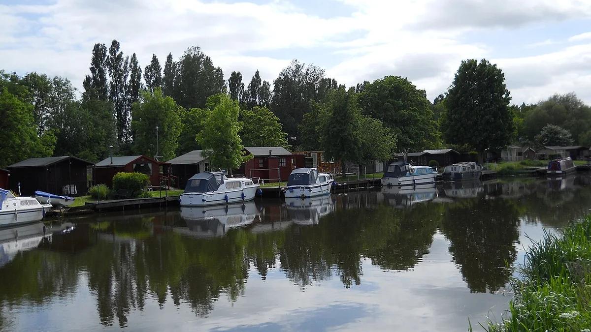 River Nene near Orton Lock