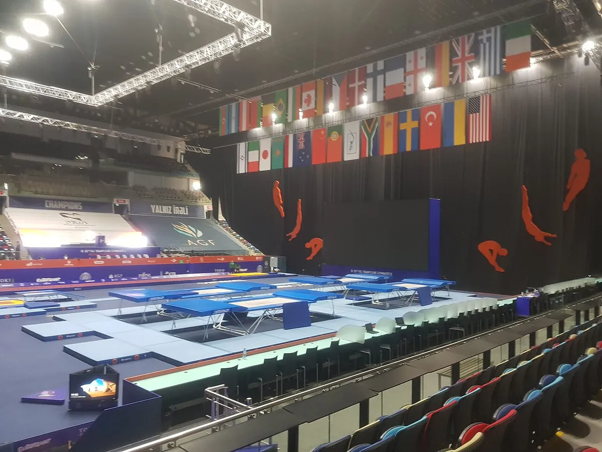 Trampoline competition arena (Baku, 2021)